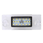 2 PCS License Plate Light with 18  SMD-3528 Lamps for Audi，2W 120LM, DC12V (White Light), For Audi  with 18 SMD-3528 Lamps