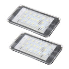 2 PCS License Plate Light with 18  SMD-3528 Lamps for BMW E46 2D M3 1998-2003,2W 120LM,6000K, DC12V (White Light), For BMW E46