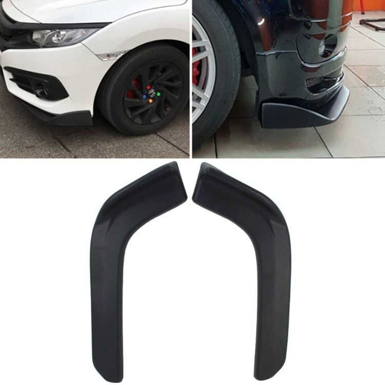 2 PCS Universal Fit Car Front Bumper Spoiler Lip Splitter Diffuser SUV ABS Front Shovel, Length: 62cm, Length: 62cm
