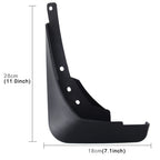 4 PCS Car Auto Semi-Rigid PVC Splash Flaps Mudguards Fender Guard for Audi A4L 2016 Version, For 2016 A4L