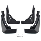 4 PCS Car Auto Semi-Rigid PVC Splash Flaps Mudguards Fender Guard for Audi A4L 2016 Version, For 2016 A4L