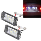 2 PCS License Plate Light with 18  SMD-3528 Lamps for BMW MINI R56,2W 120LM,6000K, DC12V (White Light), For BMW MINI R56