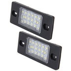 2 PCS License Plate Light with 18  SMD-3528 Lamps for Volkswagen Touareg 2003-2010  ,Prosche  Cayenne 2002-2010,2W 120LM, DC12V (White Light), For Volkswagen ,Prosche