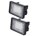 2 PCS License Plate Light with 18  SMD-3528 Lamps for Mercedes-Benz GLK X204 ,2W 120LM, DC12V (White Light), For Benz GLK X204