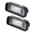 2 PCS License Plate Light with 18  SMD-3528 Lamps with Canbus for Mercedes-Benz W220,2W 120LM,6000K, DC12V(White Light), For Benz W220