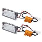 2 PCS License Plate Light with 18  SMD-3528 Lamps for Volkswagen,2W 120LM,6000K, DC12V(White Light), For Volkswagen2
