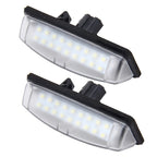 2 PCS License Plate Light with 18  SMD-3528 Lamps for Toyota,2W 120LM,6000K, DC12V(White Light), For Toyota2