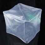 10L Outdoor Transparent PVC Foldable Water Bag Container with ON/OFF Switch, 10L with ON/OFF Switch