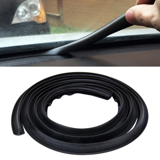 1.5m Car Instrument Desk Decorative Strip Rubber Chrome Decoration Strip  Seal, 1.5m