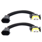 2 PCS H11 Car HID Xenon Headlight Male to Female Conversion Cable with Ceramic Adapter Socket, H11