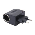 6W Vehicle Power Inverters 220V AC/DC to 12V DC with Car Cigarette Lighter Socket Adapter Converter Vehicle Amplifier Power Output: DC 12V 500mA(EU Plug), 12V 500mA(EU Plug)