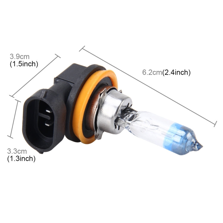 2 PCS H8/H11 55W 1700 LM 4300K HID Bulbs Xenon Lights Lamps, DC 12V, H8/H11