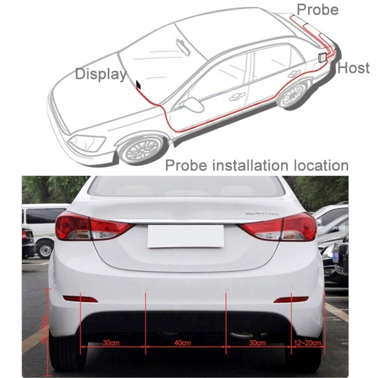 Car Buzzer Reverse Backup Radar System - Premium Quality 2 Parking Sensors Car Reverse Backup Radar System with LCD Display(Black), LCD Screen