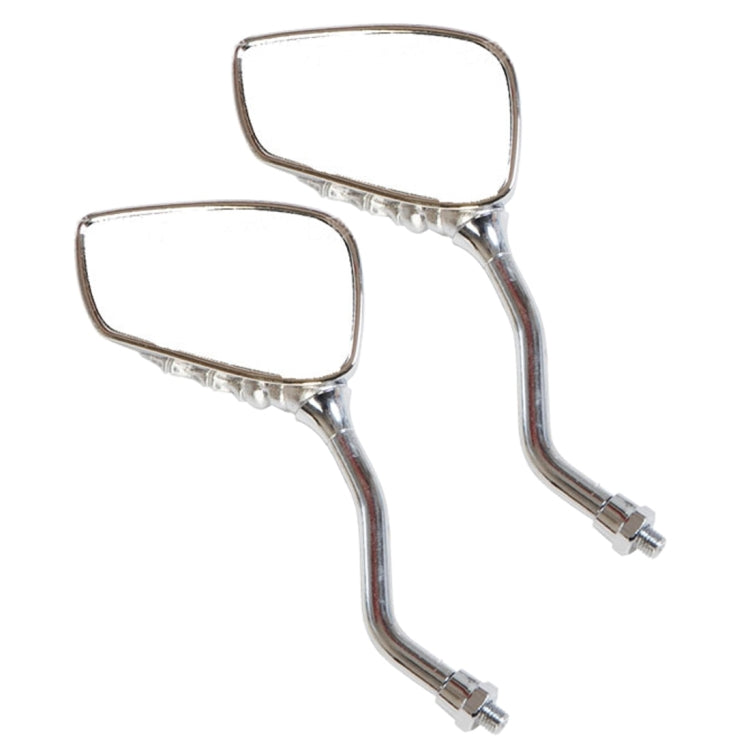 2 PCS Motorcycle Universal Ghost Hand Style Plating Metal Shell Holder Rear VIew Mirror, Ghost Hand