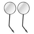 2 PCS Motorcycle Universal ABS Shell Metal Holder Rear VIew Mirror for JH70 JC70 CG125, JH70 JC70 CG125