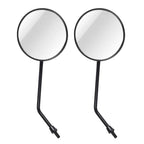 2 PCS Motorcycle Universal ABS Shell Metal Holder Rear VIew Mirror for JH70 JC70 CG125, JH70 JC70 CG125
