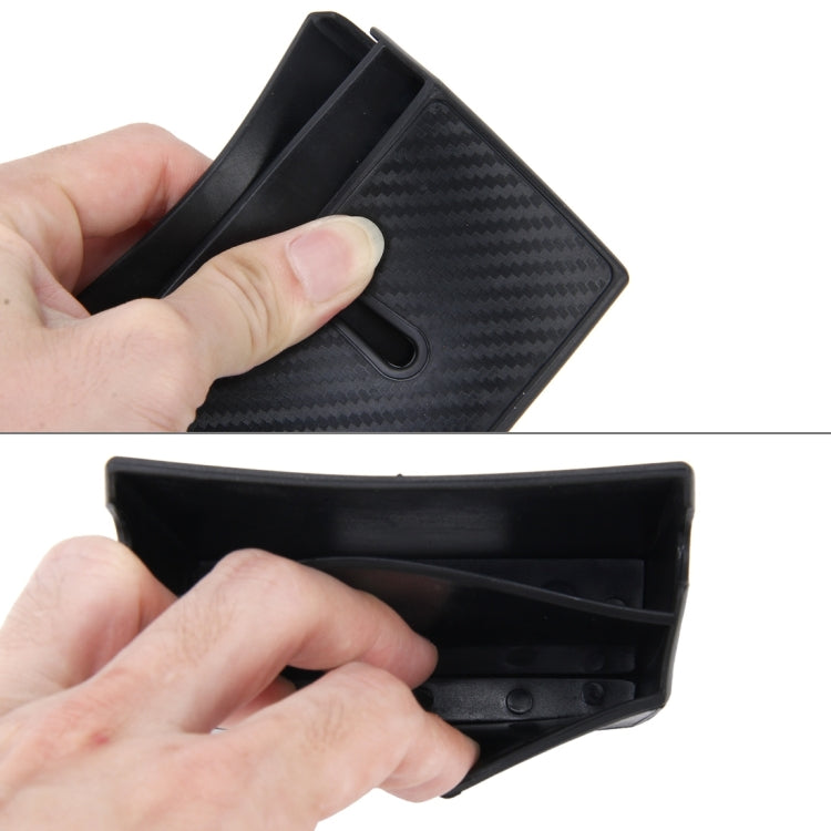 Car EVA Carrying Organizer Storage Double-layer Sticker Bag for Phone Coin Key and Other Small Items(Small Size), Small Size