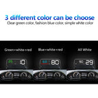 With Adjustable Reflection Board, Speed & RPM & Water Temperature & Oil Consumption & Driving Distance / Time & Voltage Display, Over Speed Alarm, Connect OBD2 Interface, C500（White), C500(Green), C500(Blue)