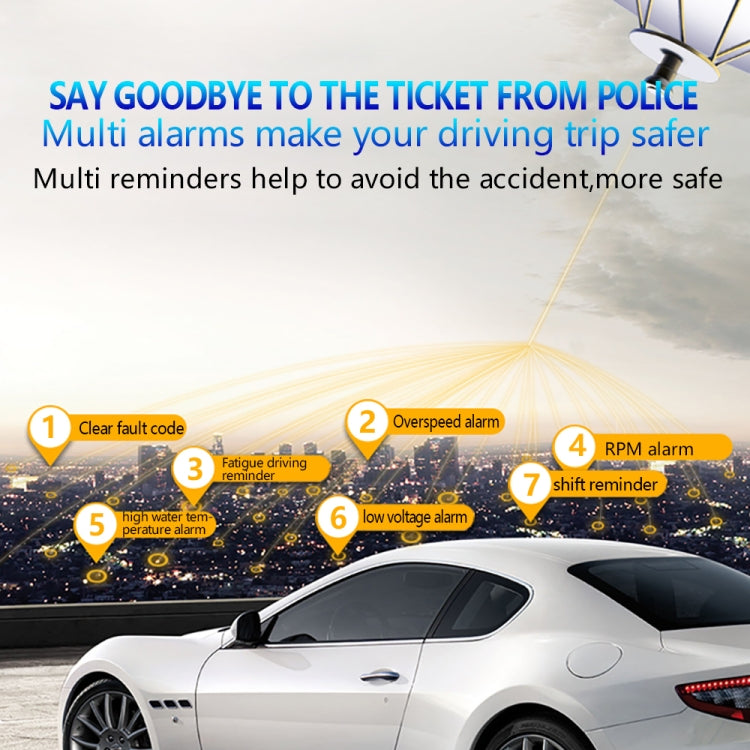 With Adjustable Reflection Board, Speed & RPM & Water Temperature & Oil Consumption & Driving Distance / Time & Voltage Display, Over Speed Alarm, Connect OBD2 Interface, C500（White), C500(Green), C500(Blue)