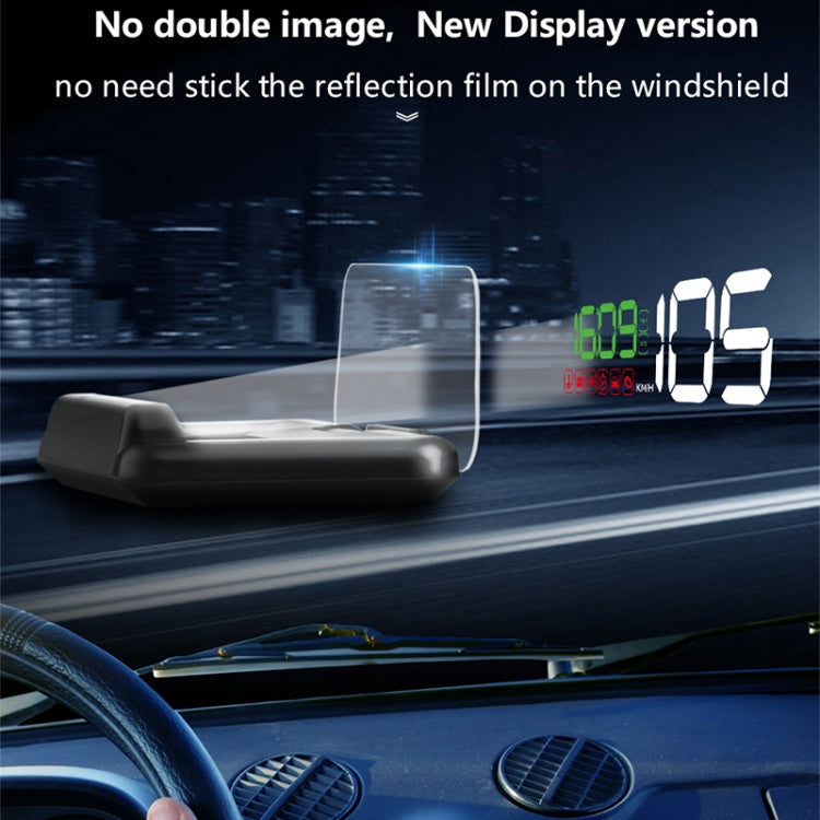 With Adjustable Reflection Board, Speed & RPM & Water Temperature & Oil Consumption & Driving Distance / Time & Voltage Display, Over Speed Alarm, Connect OBD2 Interface, C500（White), C500(Green), C500(Blue)