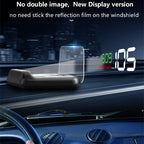 With Adjustable Reflection Board, Speed & RPM & Water Temperature & Oil Consumption & Driving Distance / Time & Voltage Display, Over Speed Alarm, Connect OBD2 Interface, C500（White), C500(Green), C500(Blue)