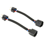 1 Pair H4 Male to H13 Female Bulb Holder Base Male Socket with Wire, H4 Male to H13 Female