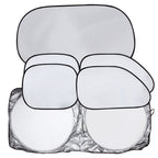 6 in 1 Summer Accessories Coated Silver Car Sun Shade Cloth Set, 6 in 1