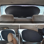 6 in 1 Summer Accessories Coated Silver Car Sun Shade Cloth Set, 6 in 1