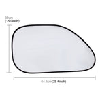 6 in 1 Summer Accessories Coated Silver Car Sun Shade Cloth Set, 6 in 1