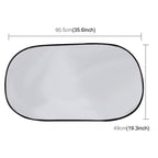 6 in 1 Summer Accessories Coated Silver Car Sun Shade Cloth Set, 6 in 1