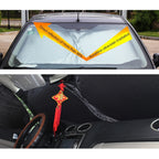 6 in 1 Summer Accessories Coated Silver Car Sun Shade Cloth Set, 6 in 1