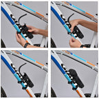 Foldable Alloy Steel Anti-theft Lock with Keys for Motorcycle Bike House Door, Anti-theft Lock