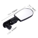 2 PCS Mini Universal Adjustable Rear View Mirror Rear Reflector for Bicycle / Mountain Bike, Bicycle Mirror Rear