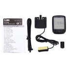 SunDing SD-563B Multifunction Wired LCD Screen Waterproof Bicycle Computer Odometer Speedometer withLight Control Backlight Function, SD-563B