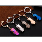 Metal Car Shape Decorative Keychain Holder(Random Color Delivery), Metal Car Shape