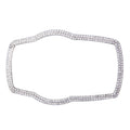 Car Aluminum Steering Wheel Decoration Ring with Diamonds For BMW