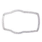 Car Aluminum Steering Wheel Decoration Ring with Diamonds For BMW