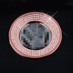 Car Aluminum Steering Wheel Decoration Ring with Diamonds For Volkswagen