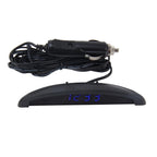 2 in 1 Car LED Digital Display Thermometer Clock, Car Digital Display Thermometer
