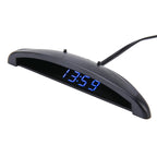 2 in 1 Car LED Digital Display Thermometer Clock, Car Digital Display Thermometer