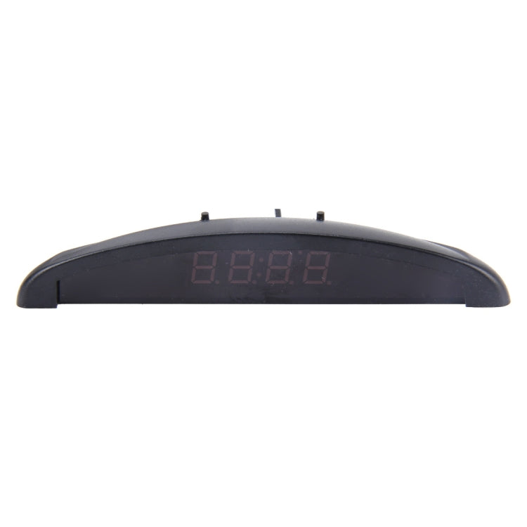 2 in 1 Car LED Digital Display Thermometer Clock, Car Digital Display Thermometer
