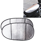 10 PCS Motorcycle Electric Car Sun Cushion Pad Heat Reflective Sheet Aluminum Sheet Sun Shade Car Mats, Sun Cushion Pad