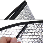 10 PCS Motorcycle Electric Car Sun Cushion Pad Heat Reflective Sheet Aluminum Sheet Sun Shade Car Mats, Sun Cushion Pad