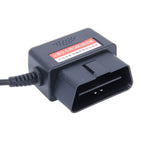 Car Auto 16Pin OBD Charging Cable Micro USB Power Adapter for GPS Tablet E-dog Phone, Cable Length: 2m, OBD