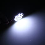 2 PCS 3W 200 LM 6000K Flower Shape Car Auto Interior Doom Reading Light with 12 SMD-5630 LED Lamps Bicuspid and T10 Adapter Cable, DC 12V, Flower Shape Reading Light