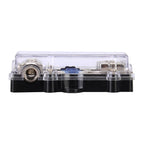 Car Auto 60A 1 in 3 Ways Glass Fuse Holder Blade Fuse Holder for Car Audio Amplifier, 1 in 3