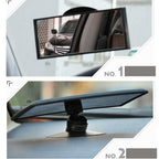3R 3R-125 Car Auto 360 Degree Adjustable Interior Windshield Blind Spot Mirror with Two Sucking Cup Holder, 3R-125