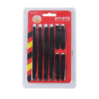 FR JG-031 8 PCS Rubber Car Side Door Edge Protection Guards Cover Trims Stickers, Black, Transparent, White