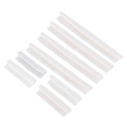 FR JG-031 8 PCS Rubber Car Side Door Edge Protection Guards Cover Trims Stickers, White, Black, Transparent
