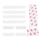 FR JG-031 8 PCS Rubber Car Side Door Edge Protection Guards Cover Trims Stickers, White, Black, Transparent